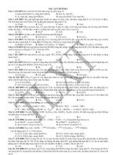 Câu hỏi về Oxi - Lưu luỳnh trong đề thi Đại học môn Hóa học - Trần Lệ Xuân Thanh